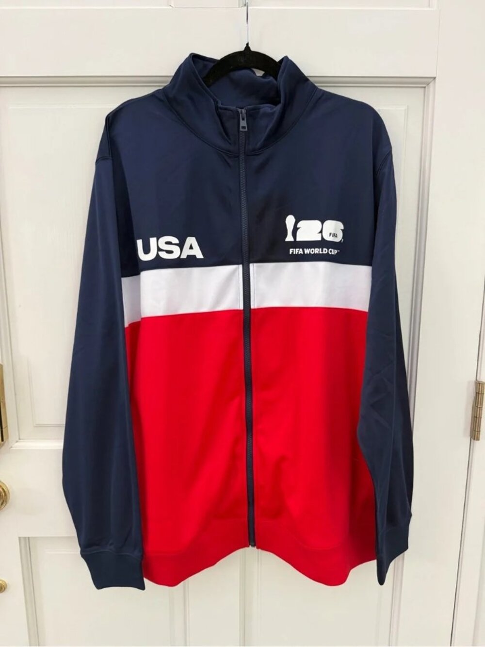 NEW Official FIFA World Cup Soccer 26 USA Track Jacket NWT XXL Full Zip